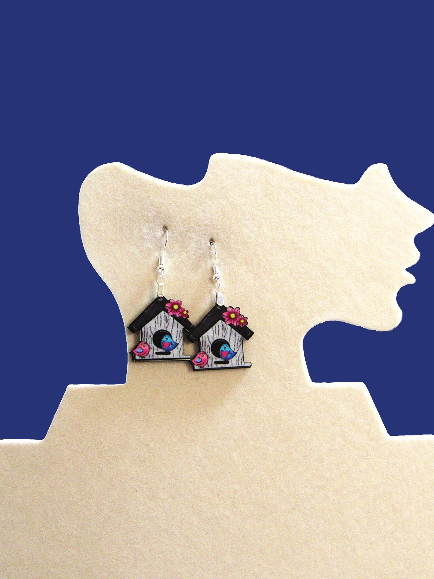 Birdhouse Shaped Earring