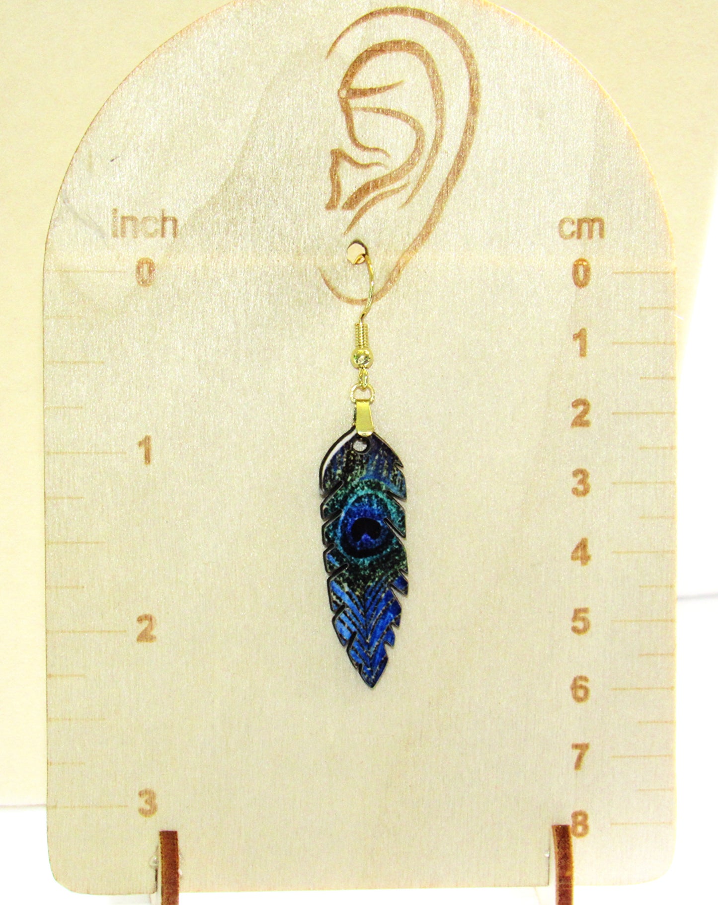 Feather Shaped Sublimated Earrings
