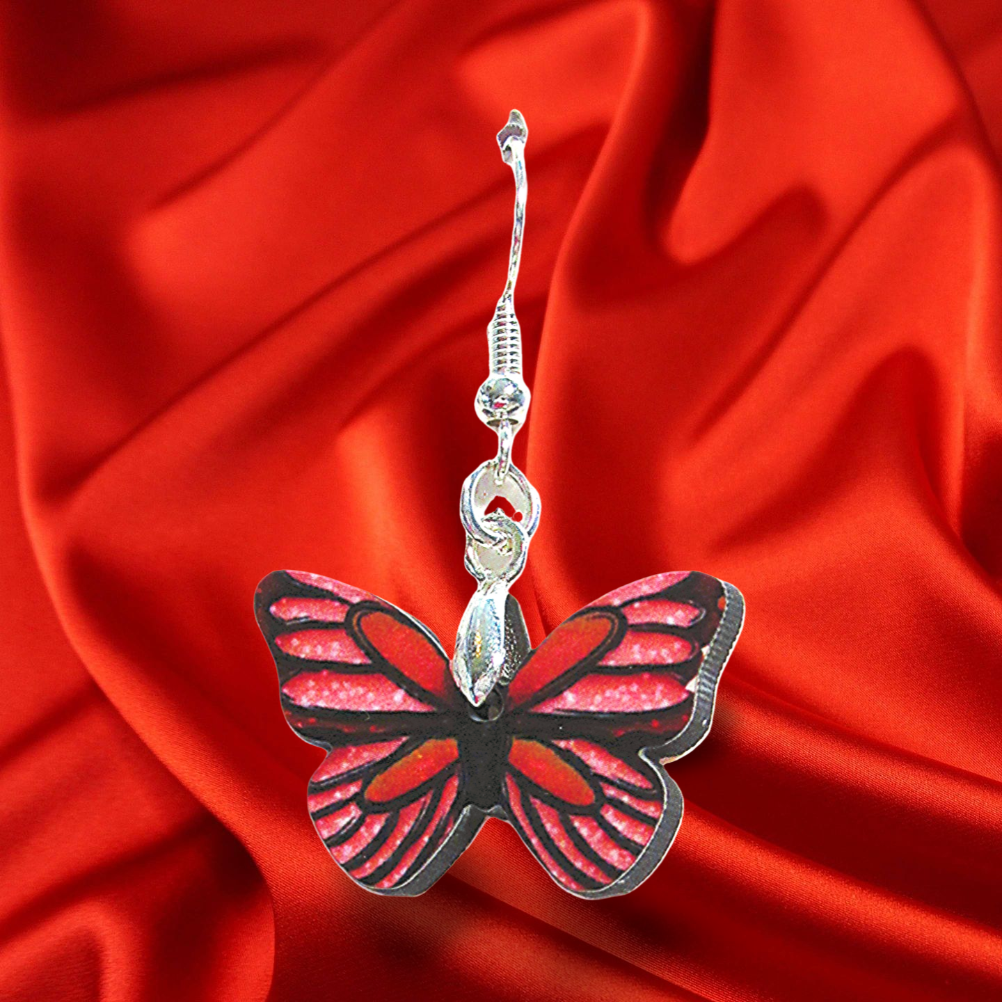 MDF-Open Butterfly Shaped Sublimated Earrings 1 inch