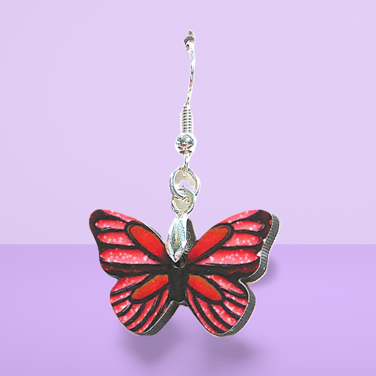 MDF-Open Butterfly Shaped Sublimated Earrings 1 inch