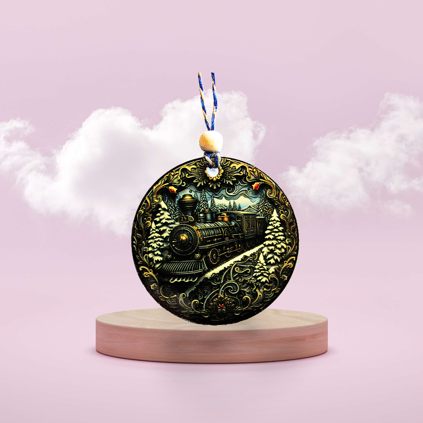 Round Shaped Sublimated Ornament