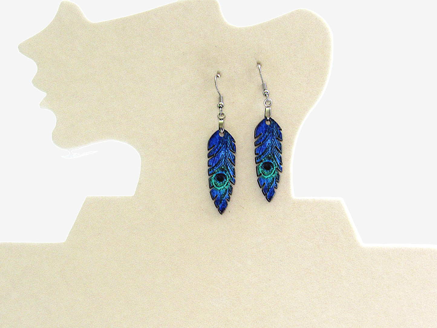 Feather Shaped Sublimated Earrings