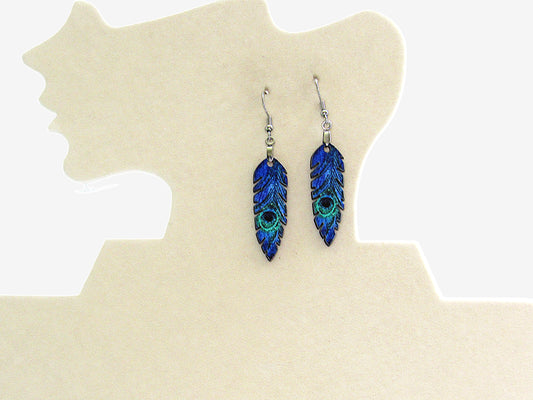 Feather Shaped Sublimated Earrings