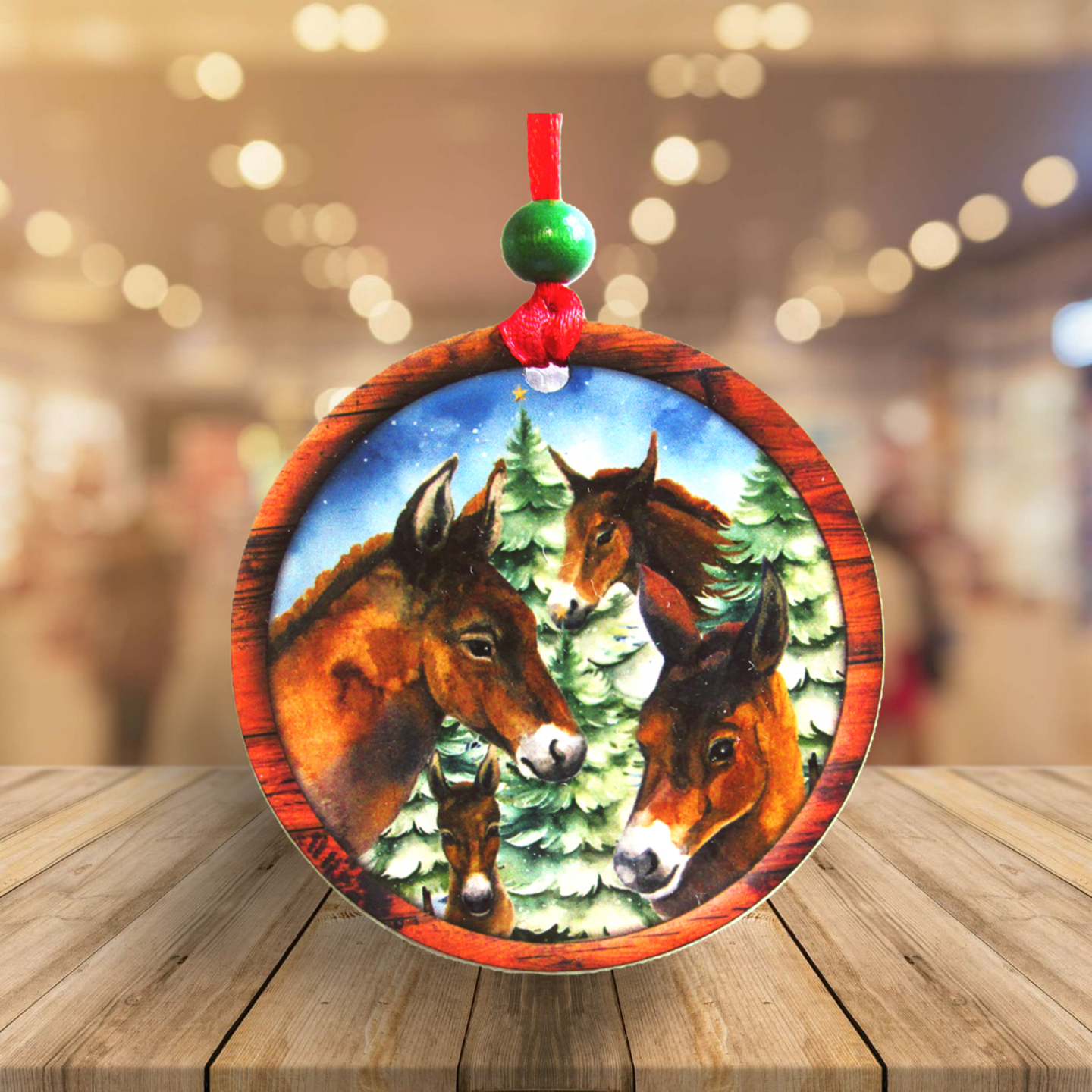 Round Shaped Sublimated Ornament