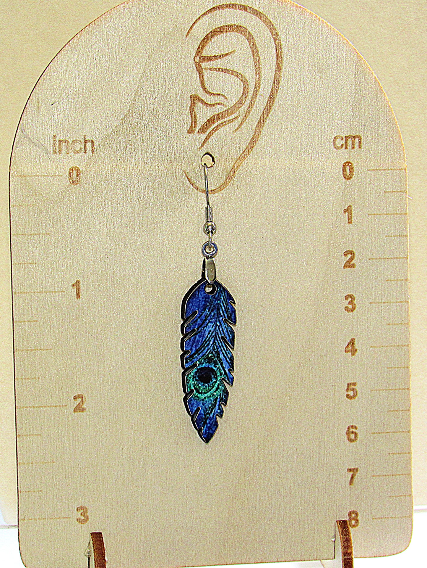 Feather Shaped Sublimated Earrings