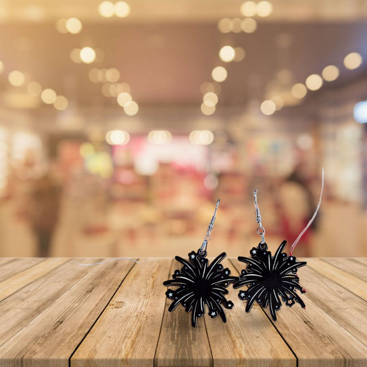 Fireworks Shaped Sublimated Earrings 1.5 inch