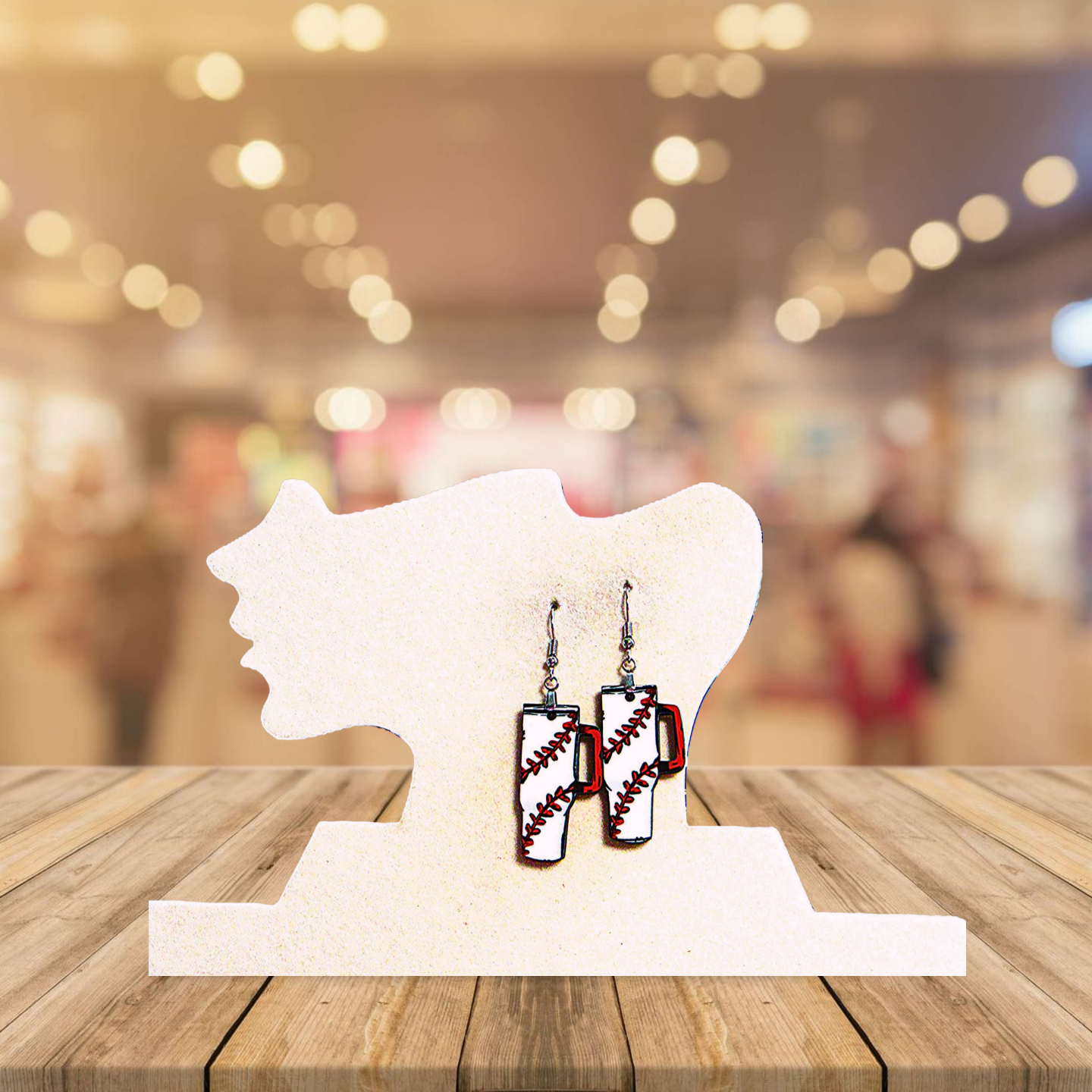 Tumbler Shaped Sublimated Earrings