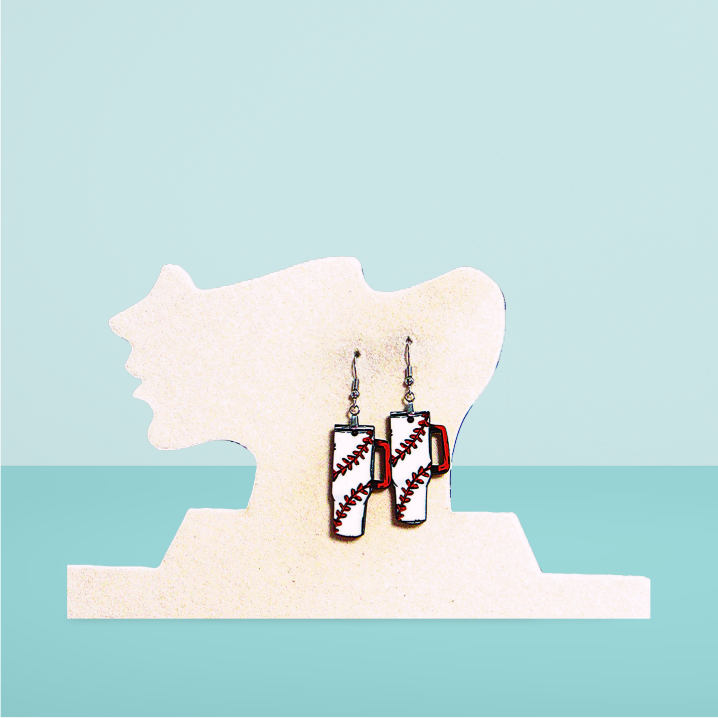 Tumbler Shaped Sublimated Earrings