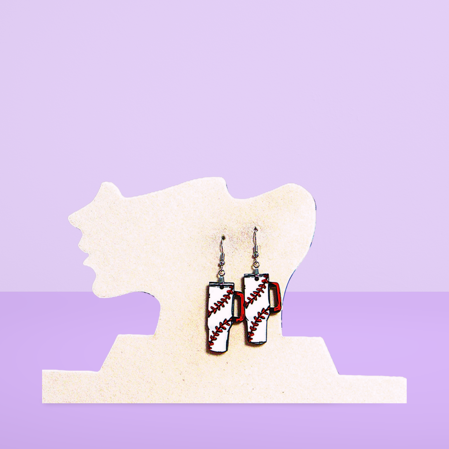 Tumbler Shaped Sublimated Earrings