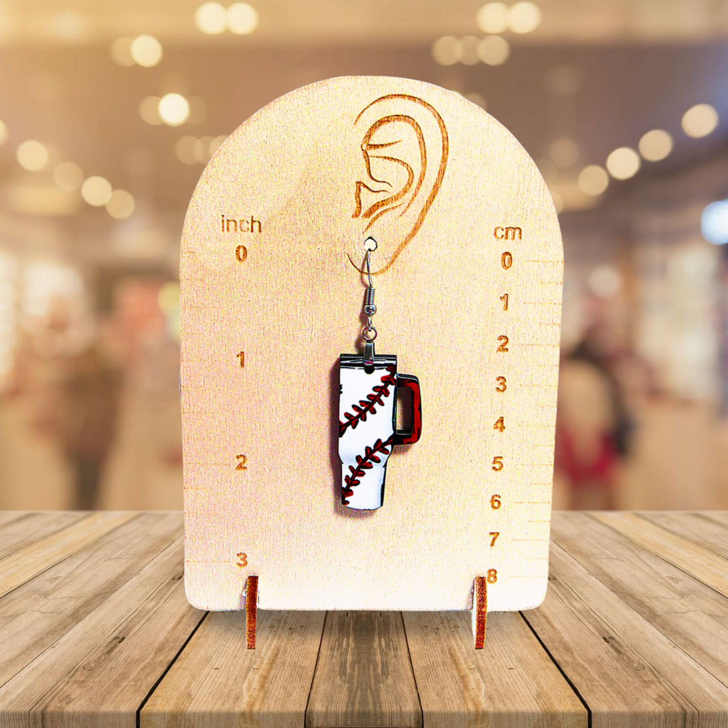 Tumbler Shaped Sublimated Earrings