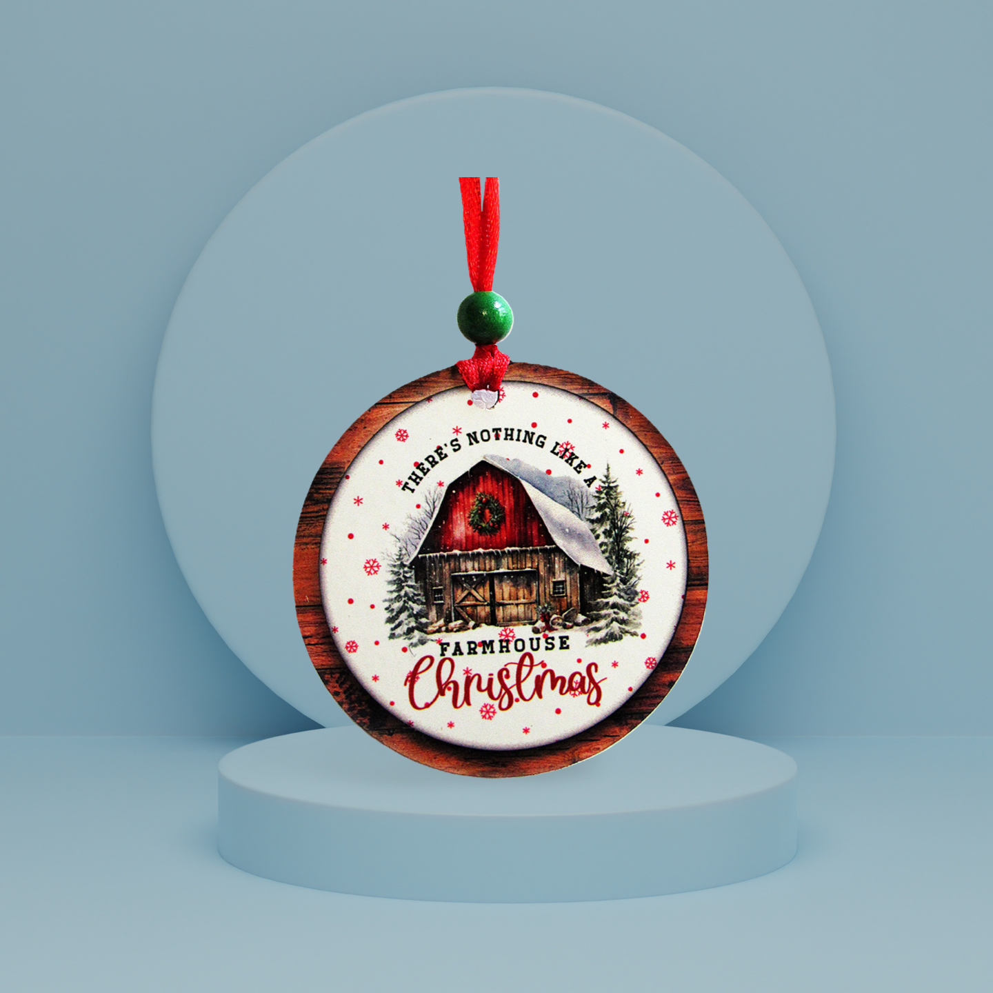 Round Shaped Sublimated Ornament