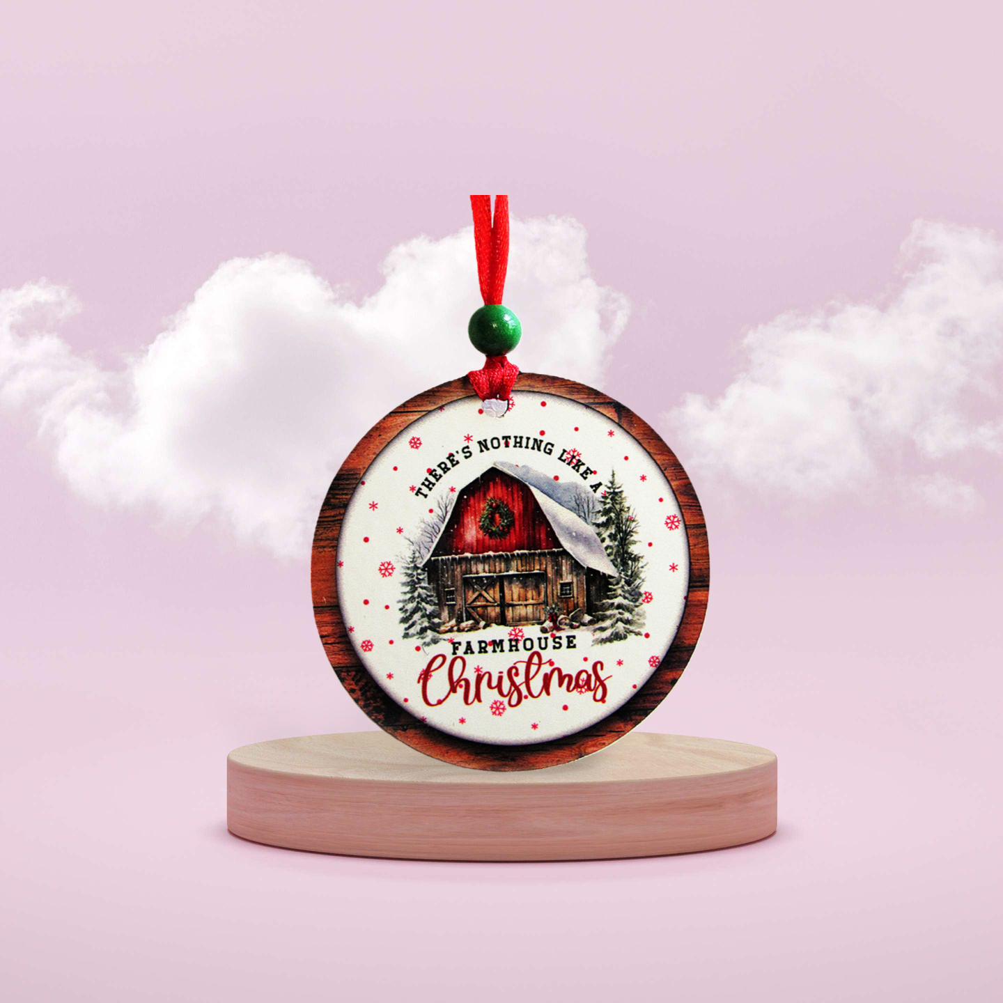 Round Shaped Sublimated Ornament