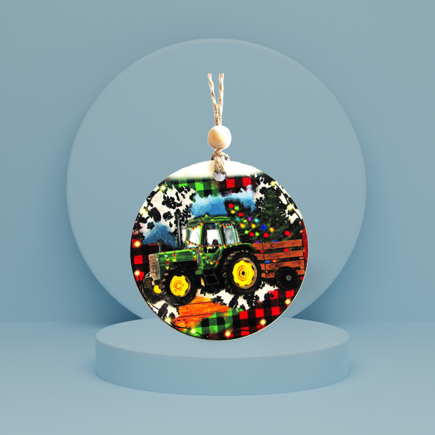 Round Shaped Sublimated Ornament