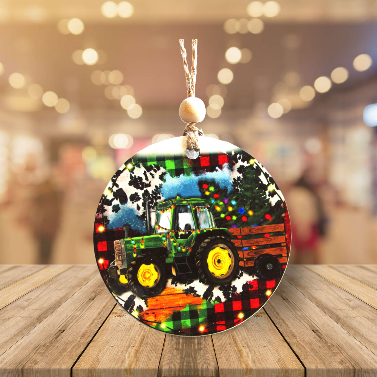 Round Shaped Sublimated Ornament