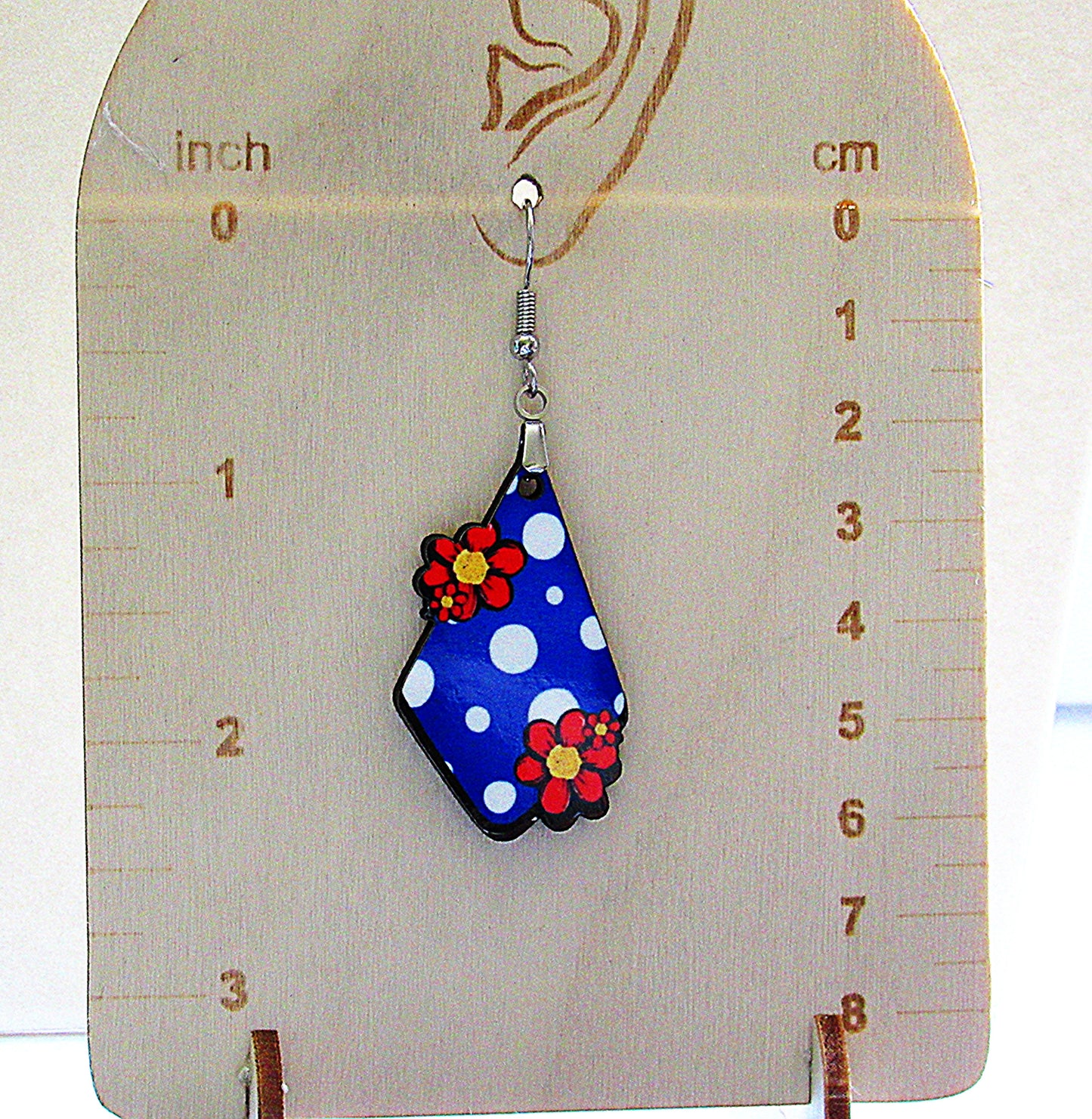 Fancy Flower Shaped Sublimated Earrings