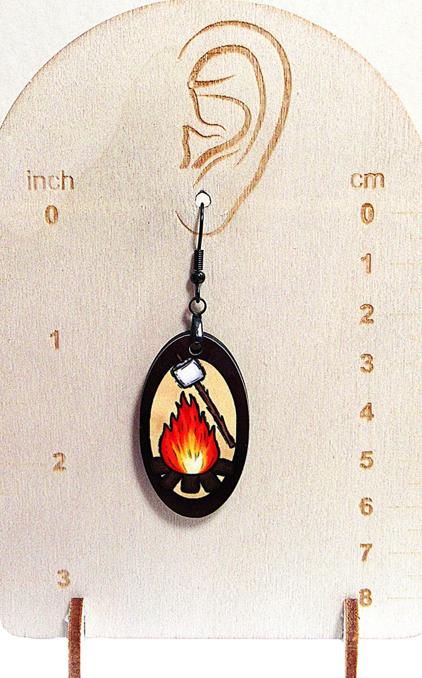 Oval Shaped Sublimated Earrings