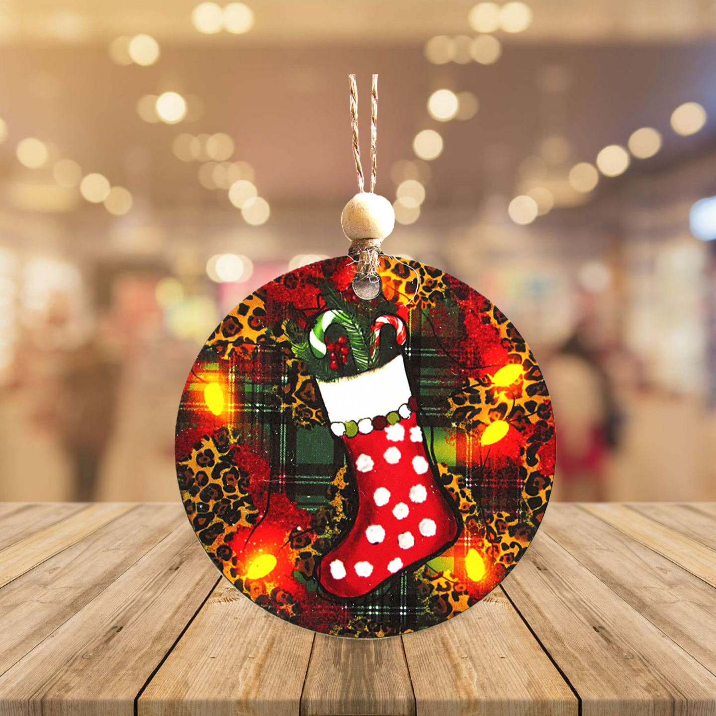 Round Shaped Sublimated Ornament