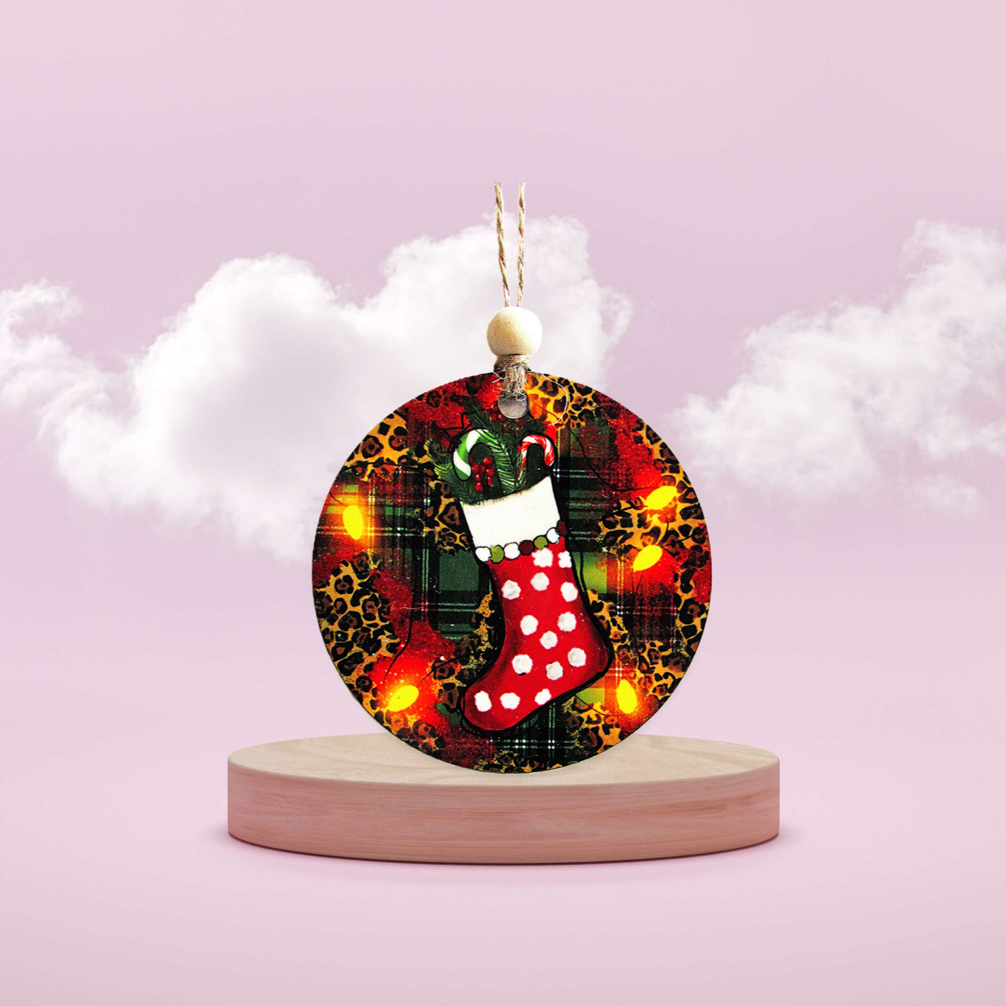 Round Shaped Sublimated Ornament