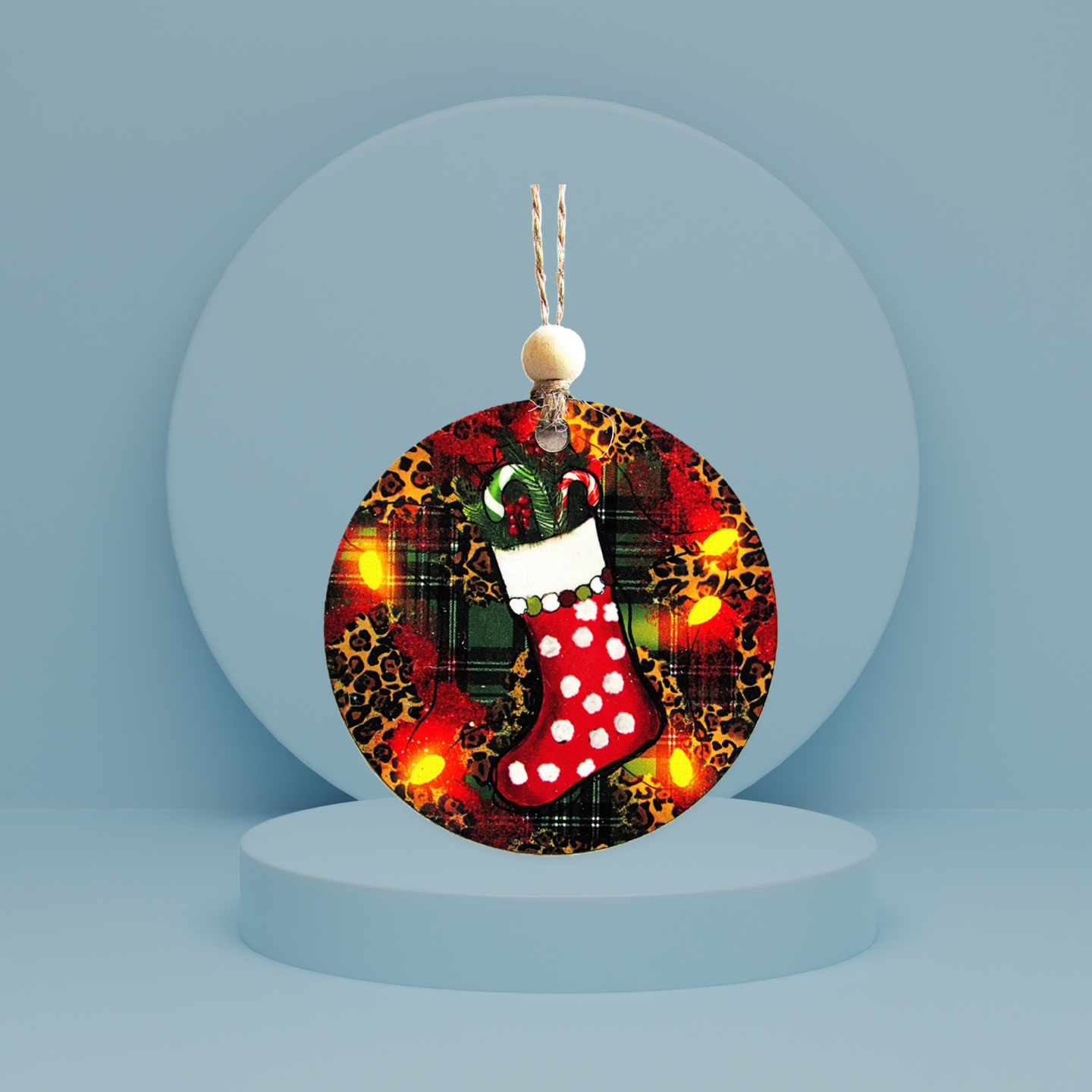 Round Shaped Sublimated Ornament