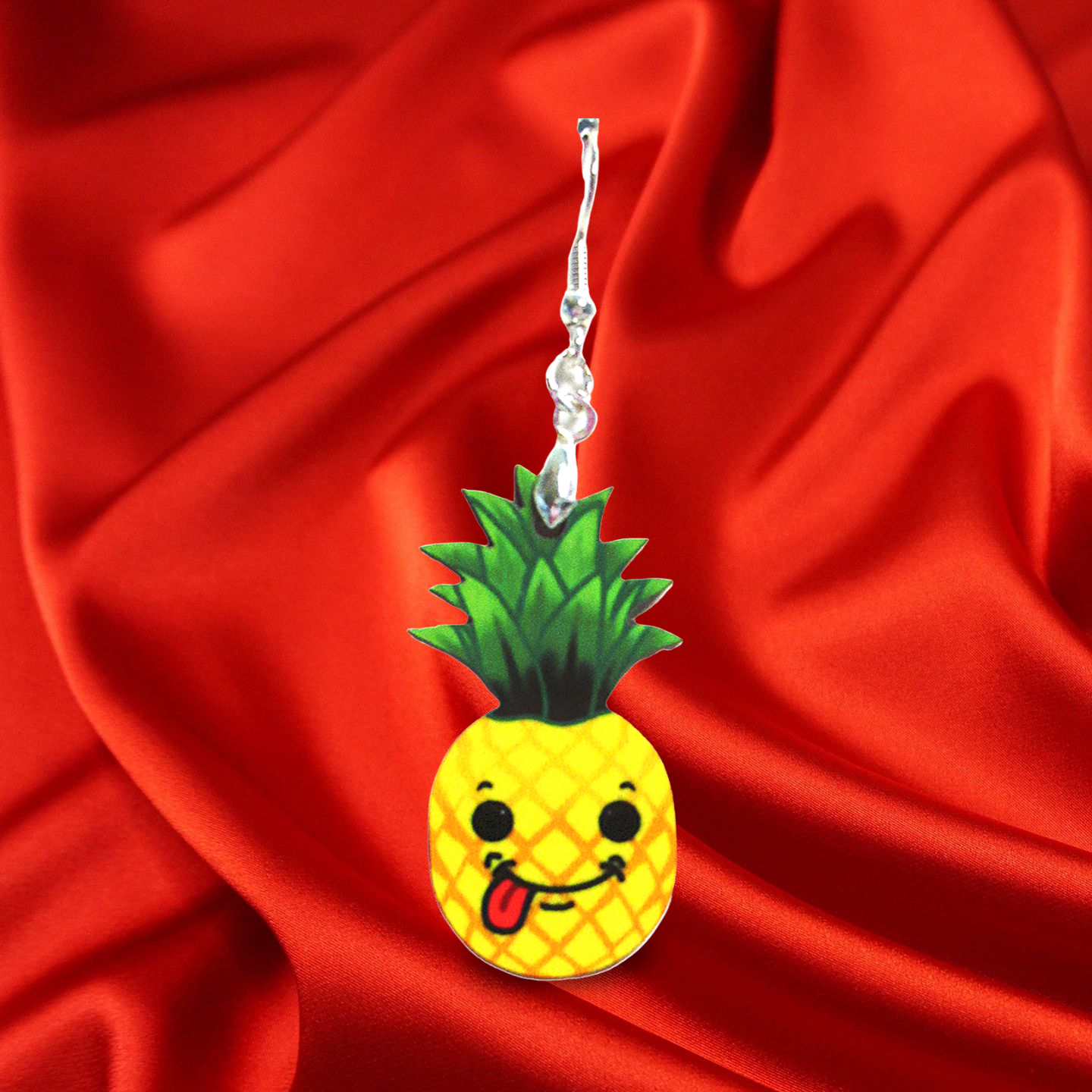 Pineapple Shaped Sublimated Earrings 1.5 inch