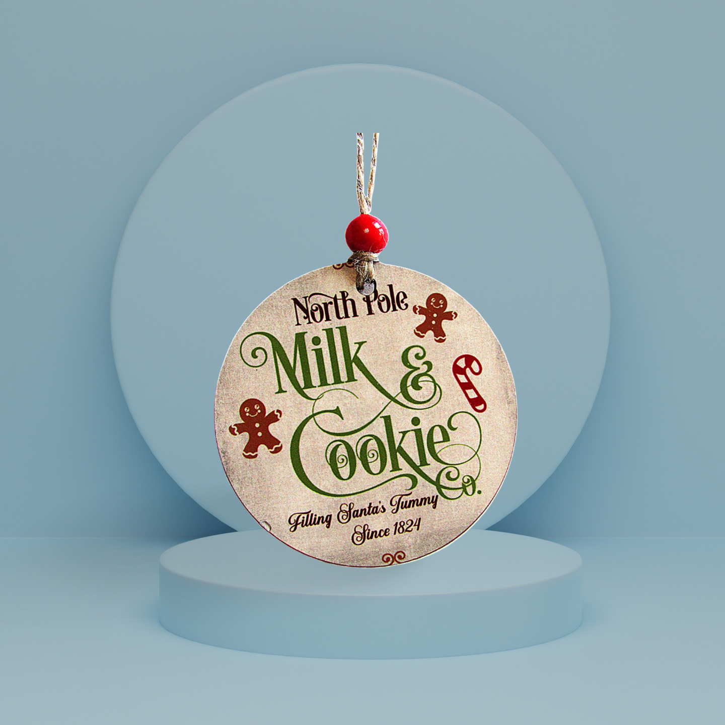 Round Shaped Sublimated Ornament