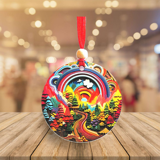 Round Shaped Sublimated Ornament