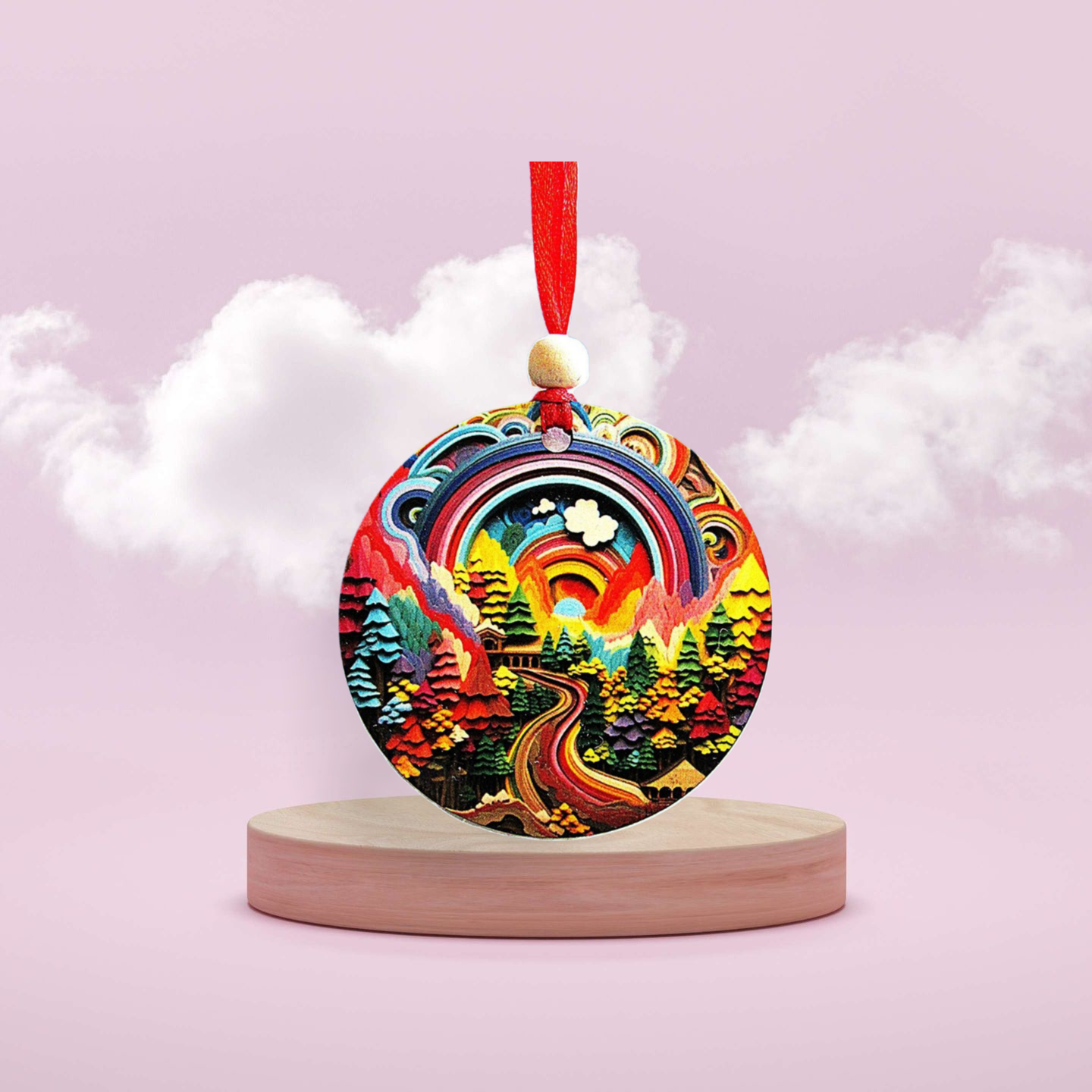Round Shaped Sublimated Ornament