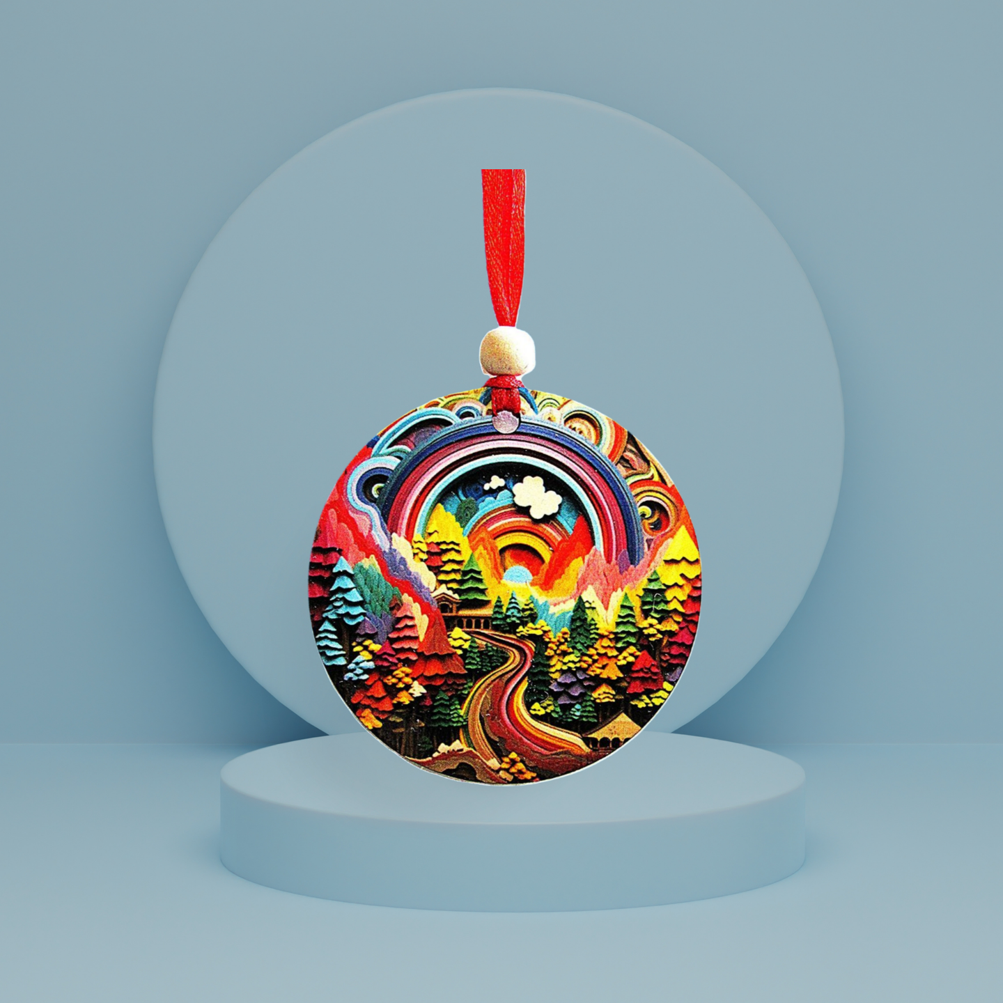 Round Shaped Sublimated Ornament