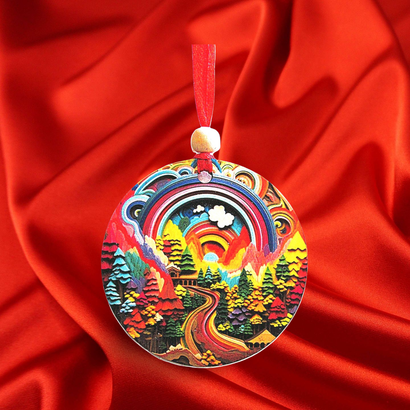 Round Shaped Sublimated Ornament