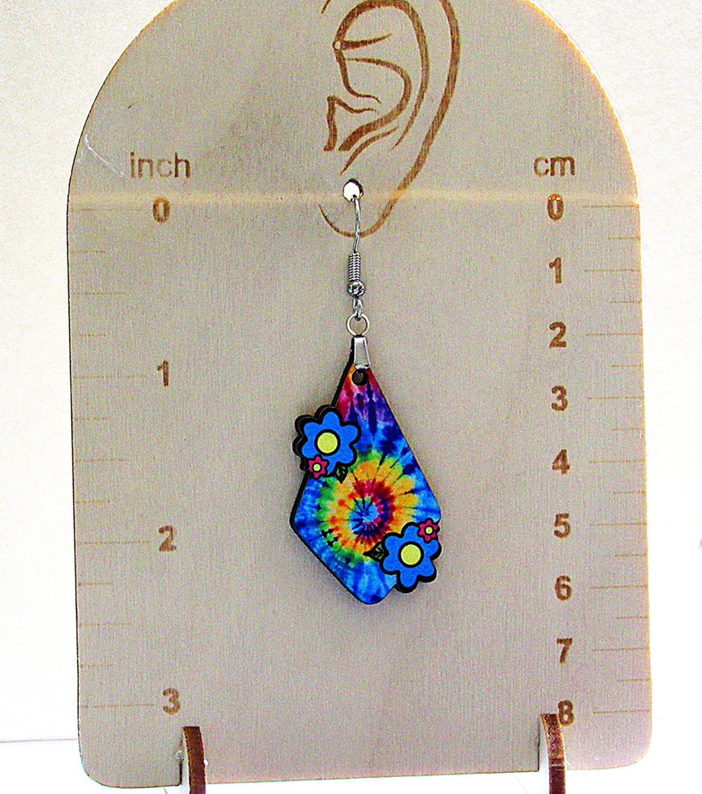 Fancy Flower Shaped Sublimated Earrings