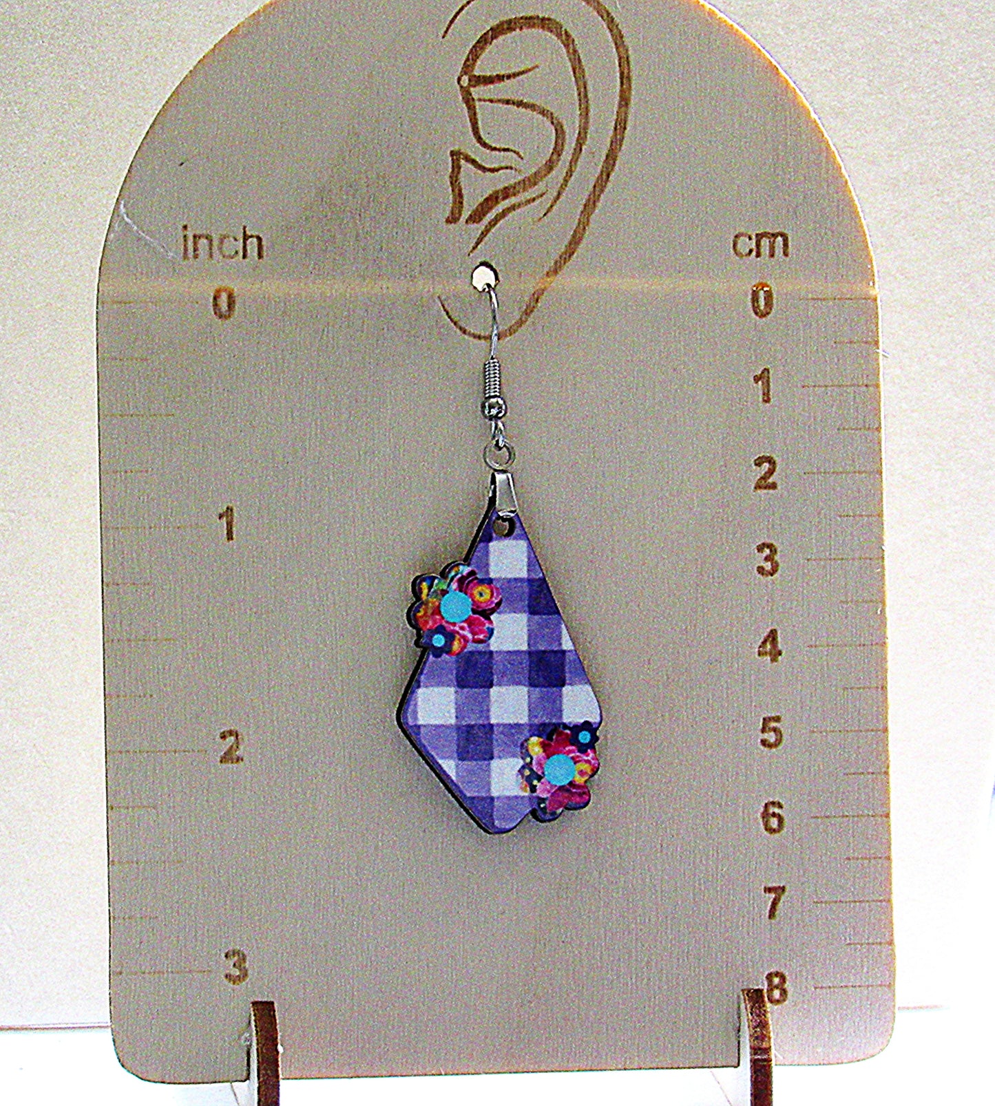 Fancy Flower Shaped Sublimated Earrings