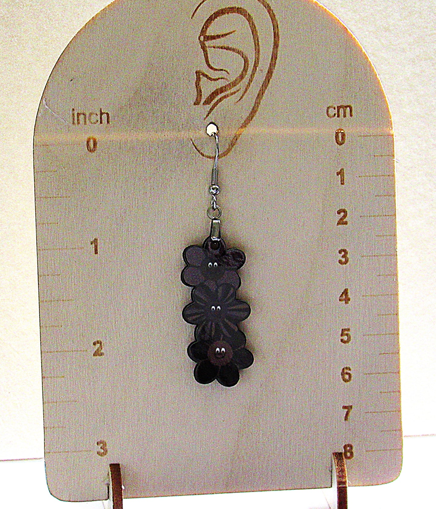 Triple Flower Shaped Sublimated Earring