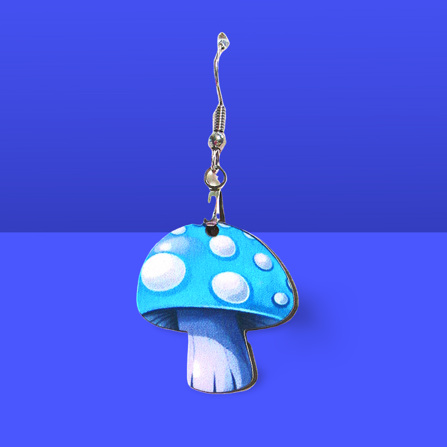 Mushroom Shaped Sublimated Earrings 1 inch