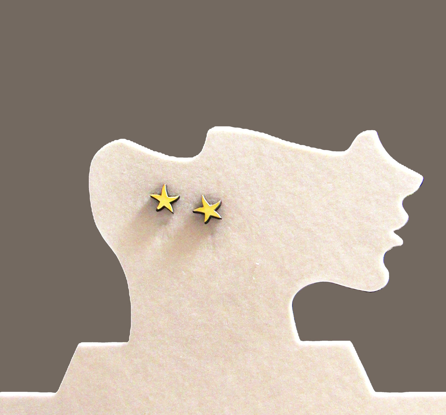 Starfish Shaped Sublimated Stud Earrings