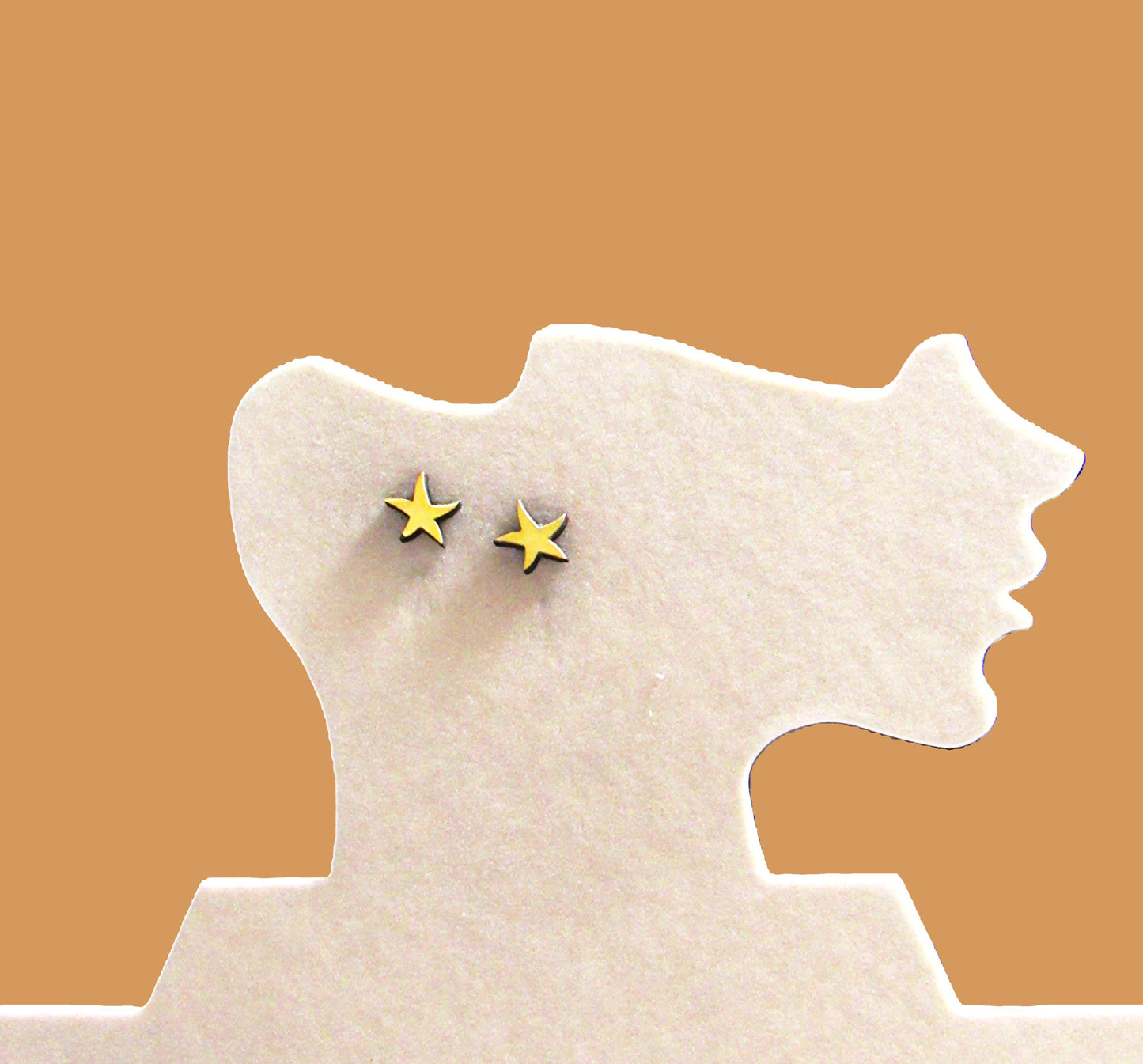 Starfish Shaped Sublimated Stud Earrings