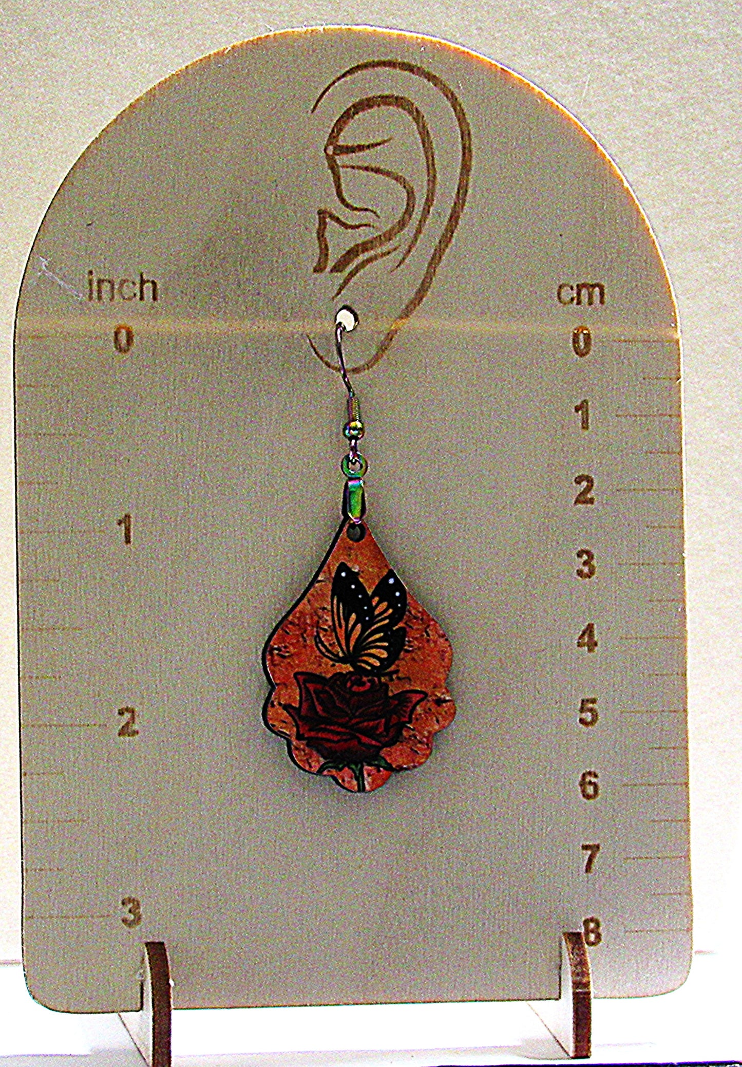 Fancy Teardrop Shaped Sublimated Earrings