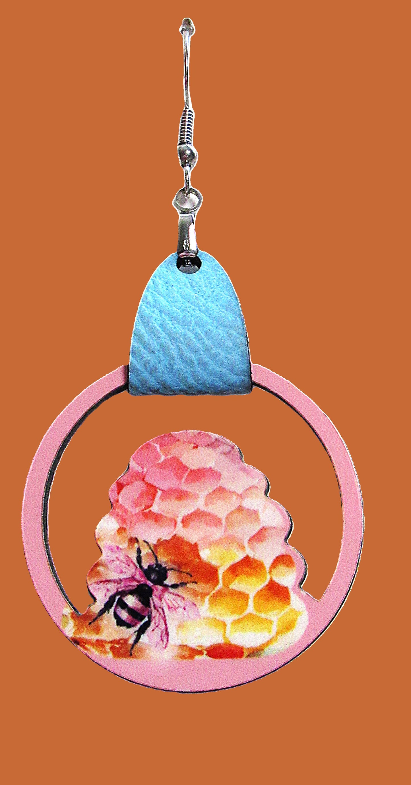 Beehive Shaped Sublimated Earrings