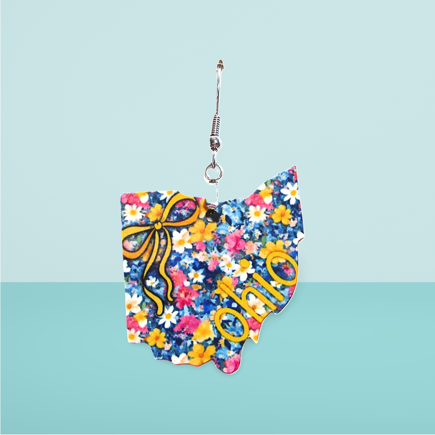 Ohio Shaped Sublimated Earrings