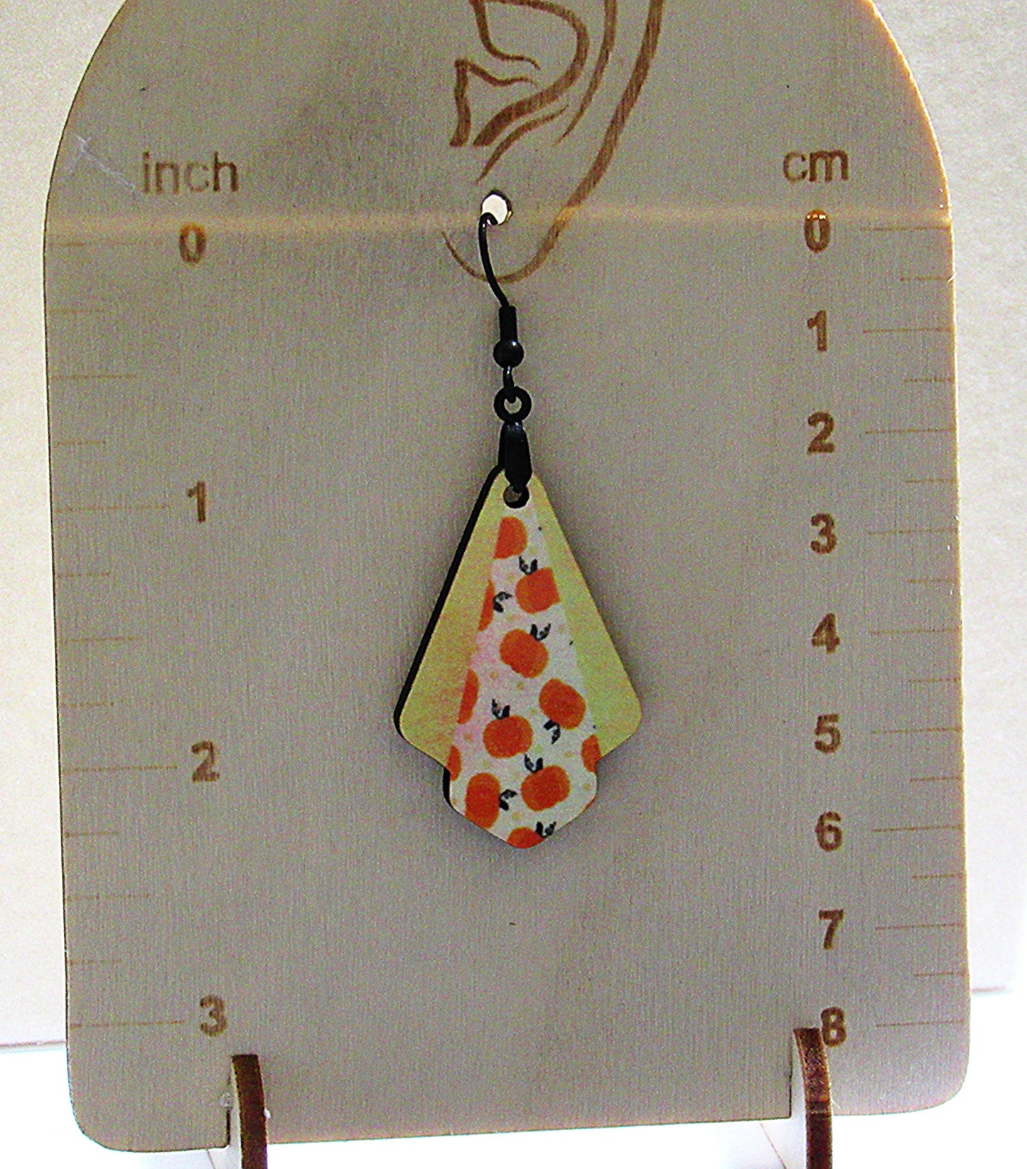 Fan Shaped Sublimated Earrings