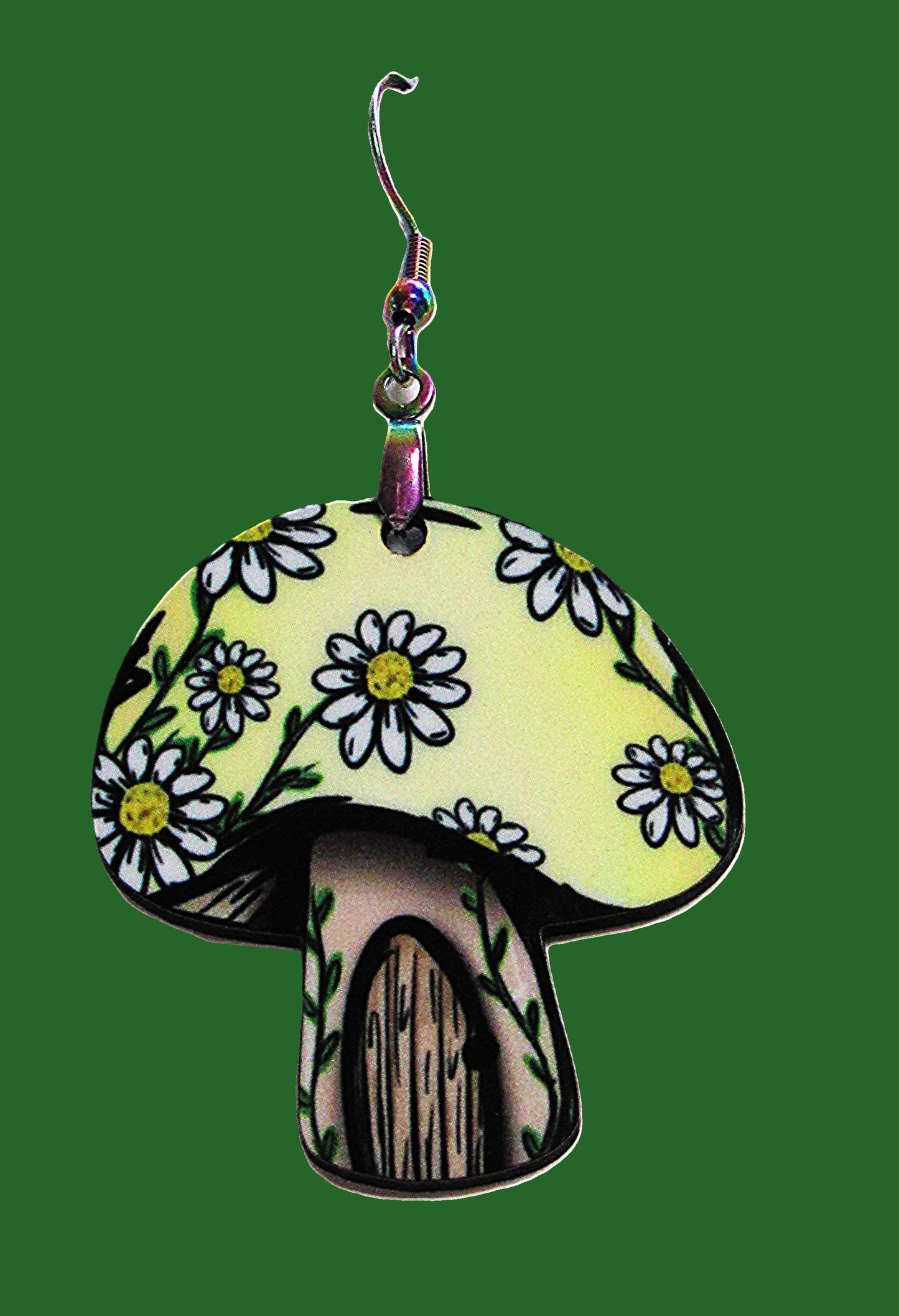 Mushroom Shaped Sublimated Earrings