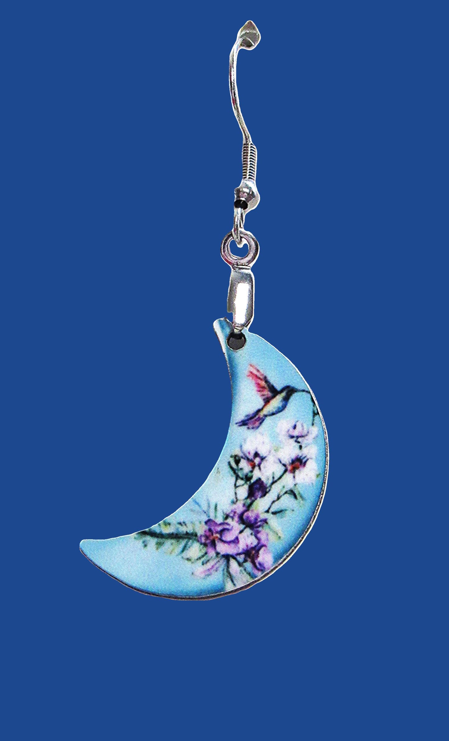 Moon Shaped Sublimated Earrings 1 inch