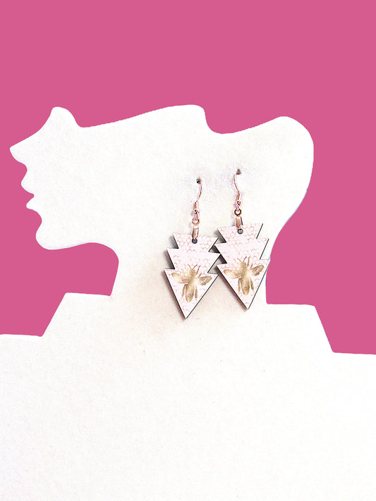 Triple Arrow Shaped Sublimated Earrings