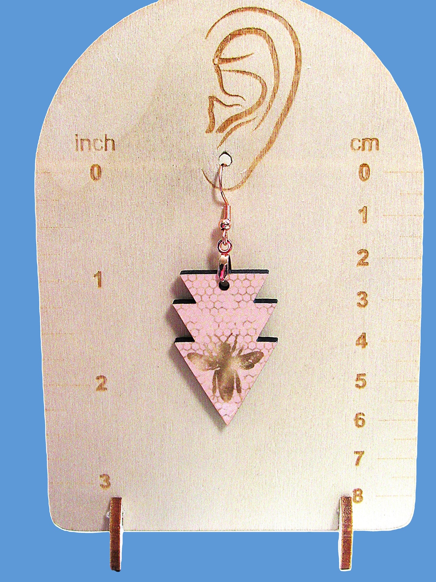 Triple Arrow Shaped Sublimated Earrings