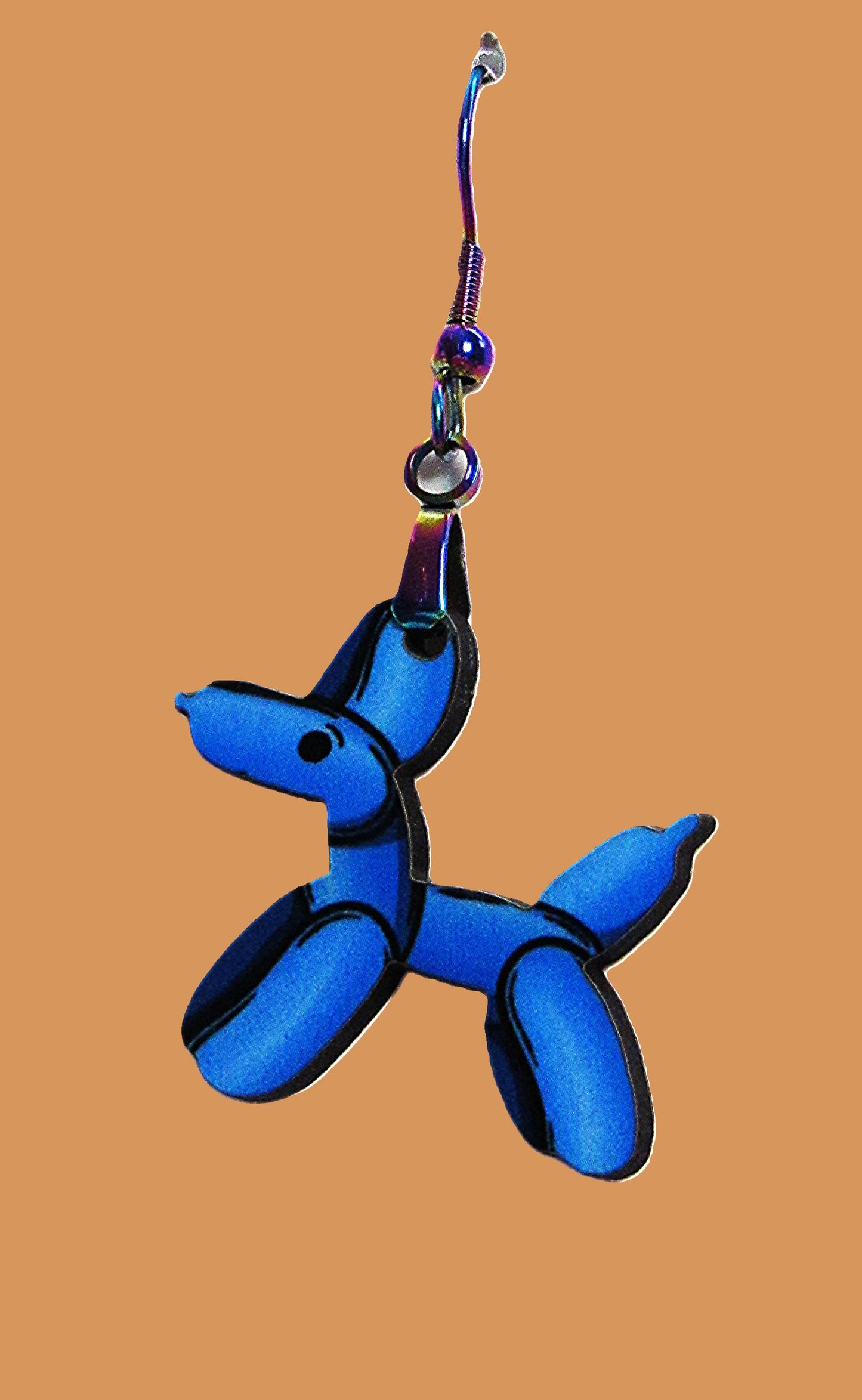 Dog Balloon Shaped Sublimated Earrings 1 inch