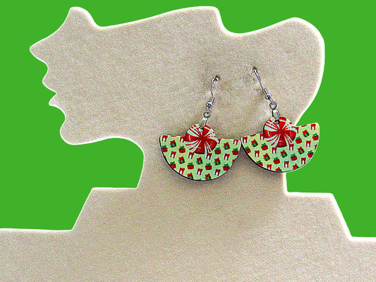 Boho Round Shaped Sublimated Earring