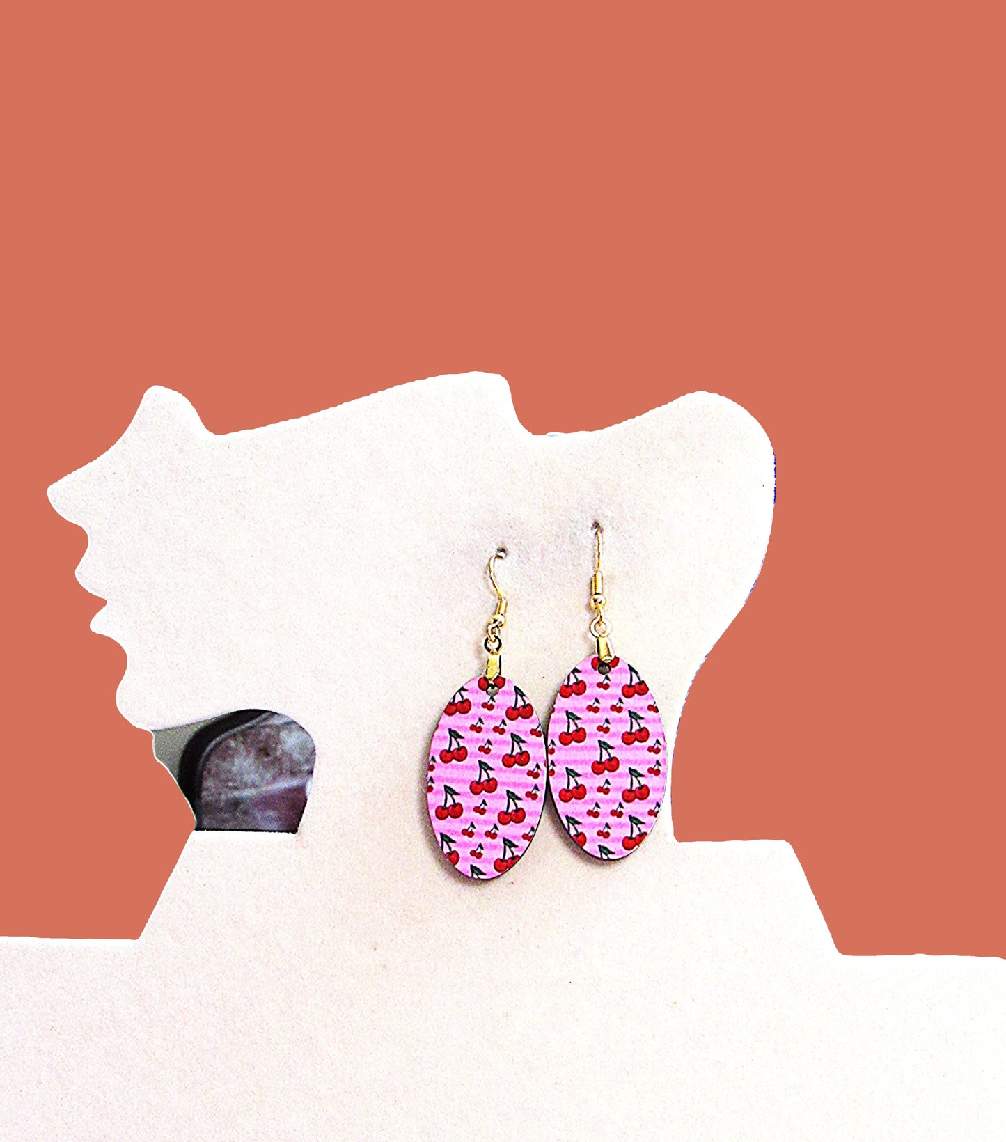 Oval Shaped Sublimated Earrings