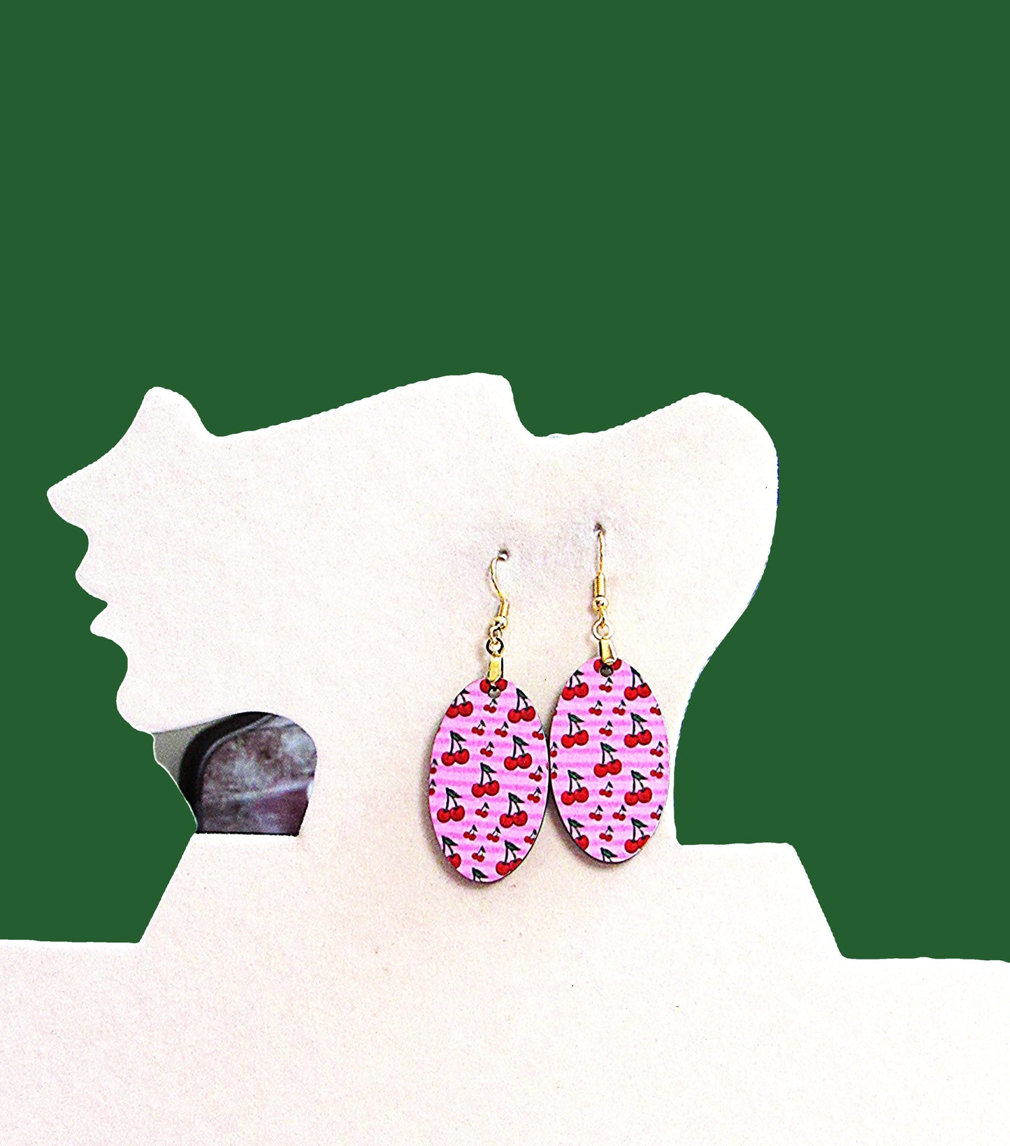 Oval Shaped Sublimated Earrings
