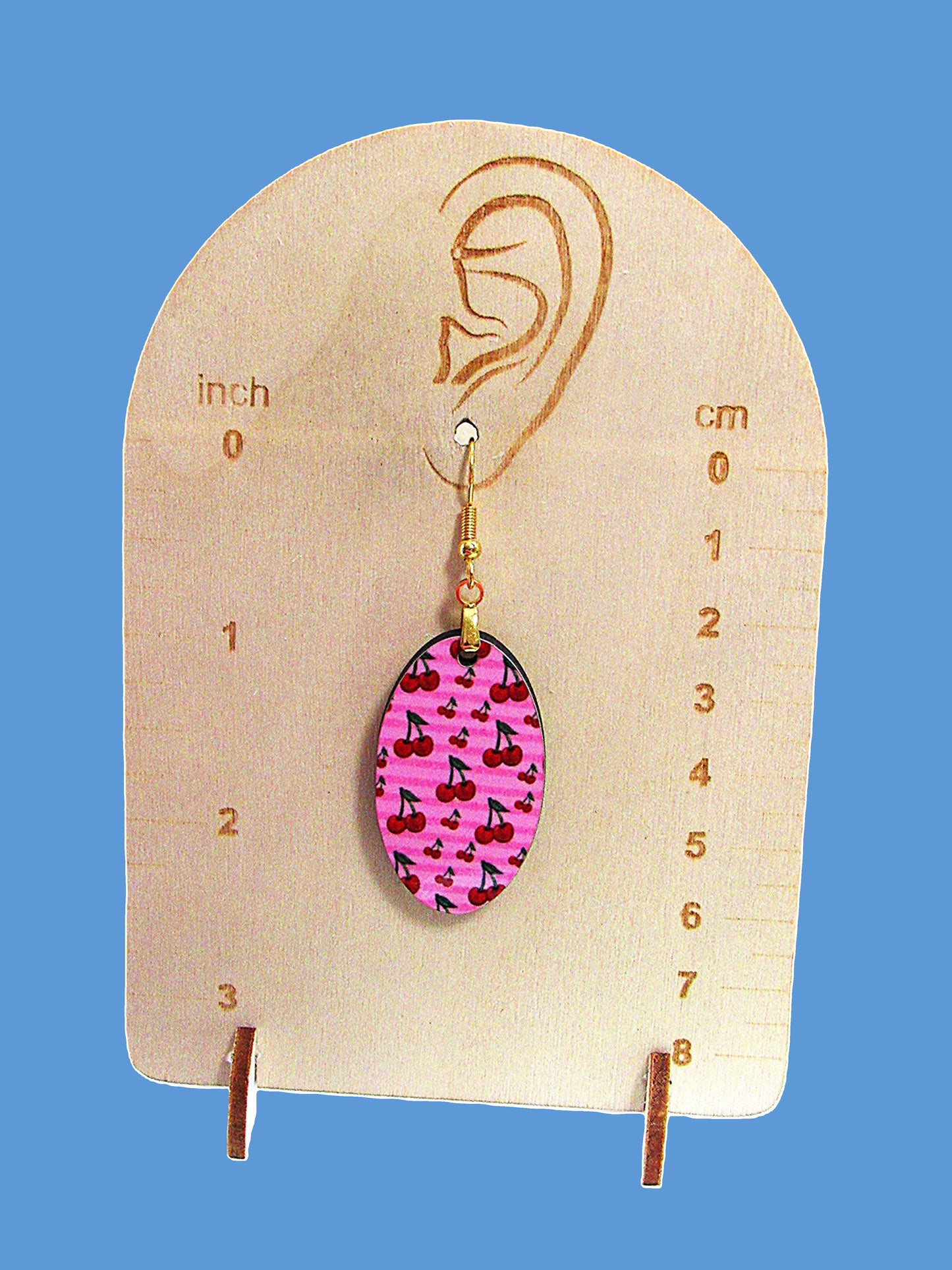 Oval Shaped Sublimated Earrings