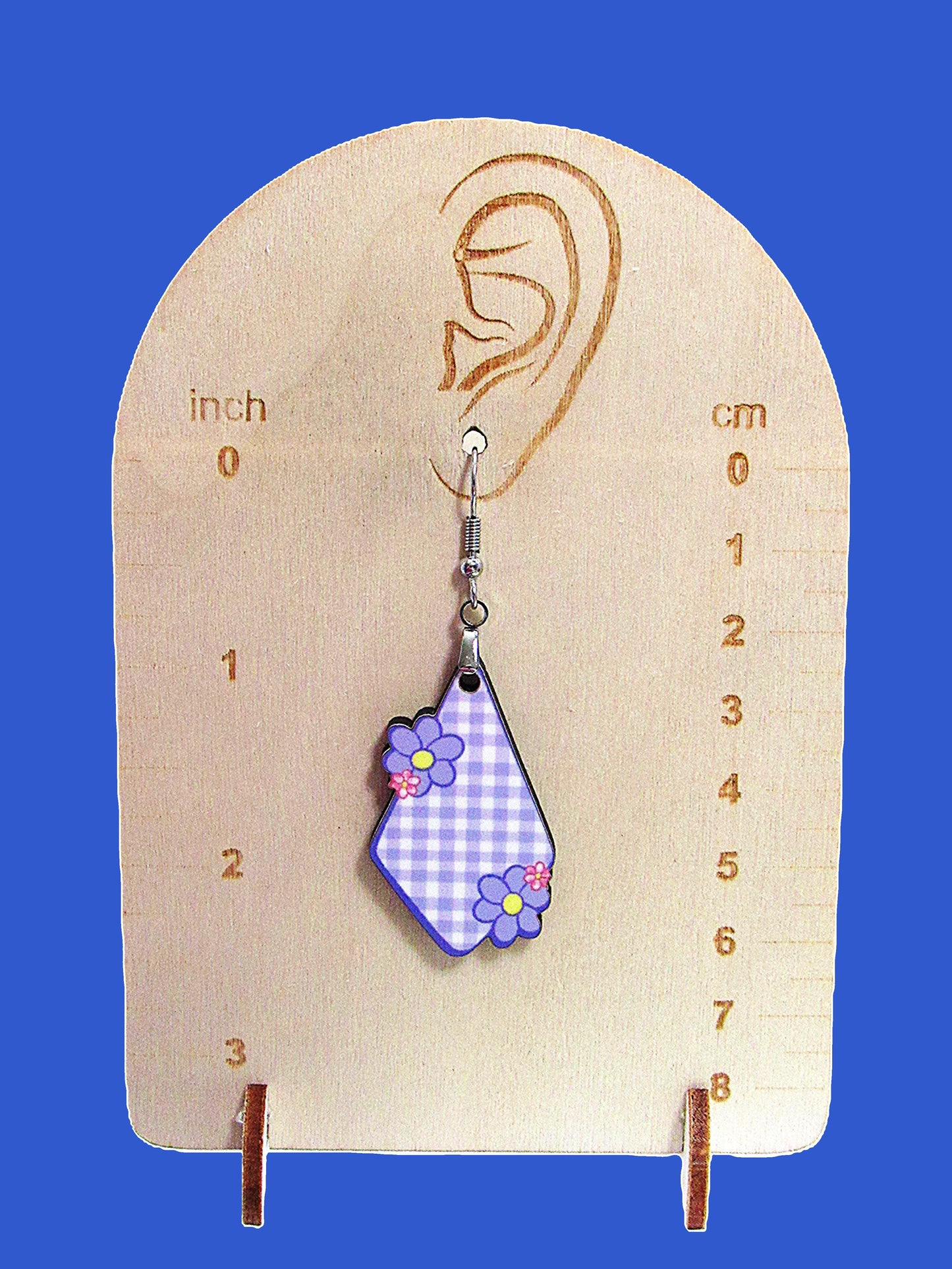 Fancy Flower Shaped Sublimated Earrings