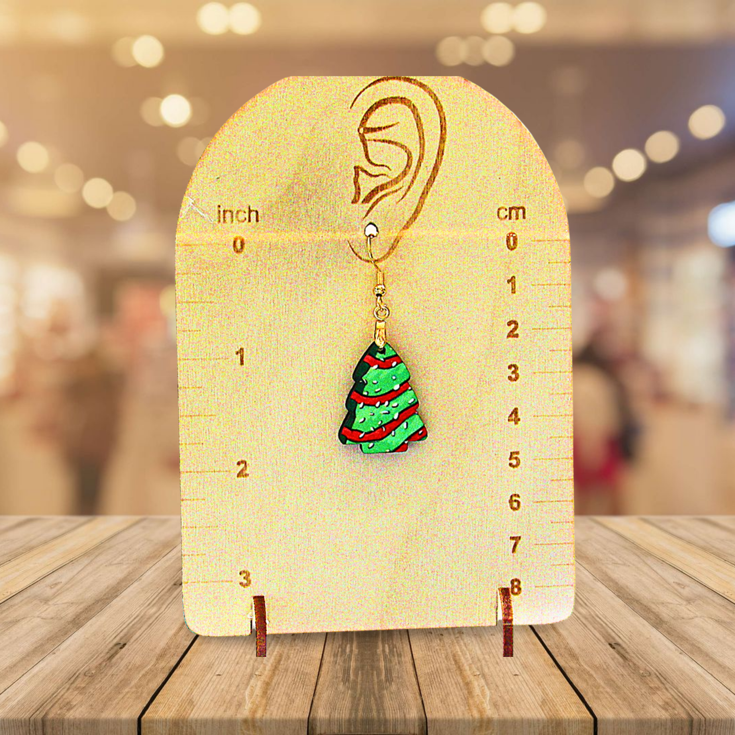 Chubby Tree Shaped Sublimated Earrings